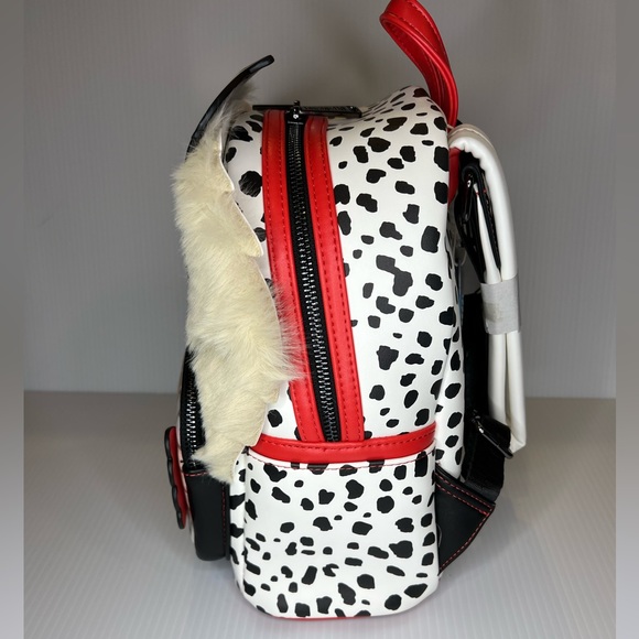 Loungefly 101 Dalmatians Cruella De Vil Villains Mini Backpack and Wallet Bundle - Picture 3 of 11